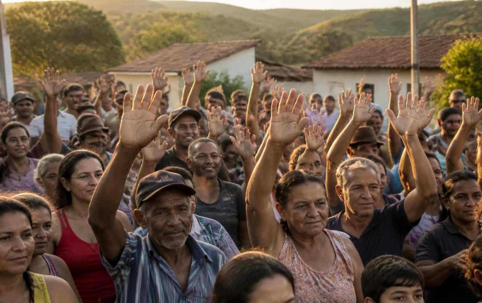 Apoiadores reunidos em um encontro em Minas Gerais